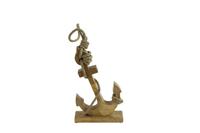 Ornament Ankra hout 6.5x18x30 cm bruin 1 stuk - Decostar