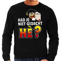 Had je niet gedacht he emoticon fun trui heren zwart 2XL (56)  - - thumbnail