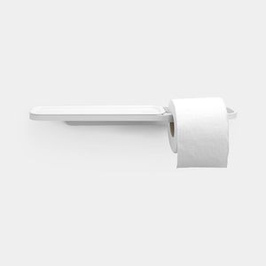 Brabantia MindSet Toiletrolhouder met Plank - Mineral Fresh White