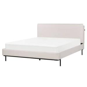 Beliani - CORIO - Tweepersoonsbed - Crème - 160 x 200 cm - Polyester