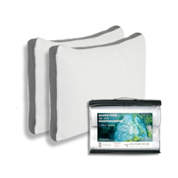 Hoofdkussen 3D Air verkoelend - Set van 2 - Voor Zij- En Rugslaper - Vulling: 100% Traagschuim - Wit 260x40 cm - - Inclusief Topper -