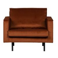 BePureHome Rodeo Fauteuil - Velvet - Roest - thumbnail