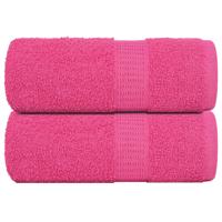 VidaXL Washandjes frogn 2 st 30x30 cm 360 g/m² roze