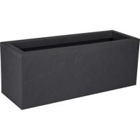 Eda Bloembak Volcania'Up 57 L - Imitatie Steen Decor - 79,5 x 29,5 x 29,5 cm - Antracietgrijs Eda Bloembak Volcania'Up 57 L - Imitatie Steen Decor - 79,5 x 29,5 x 29,5 cm - Antracietgrijs