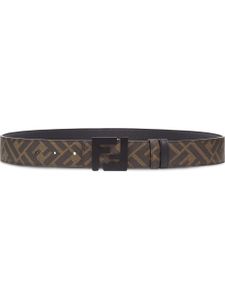 FENDI ceinture réversible à motif FF - Noir