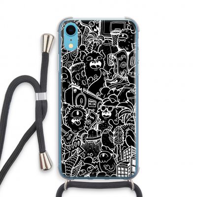 Vexx Black City : iPhone XR Transparant Hoesje met koord
