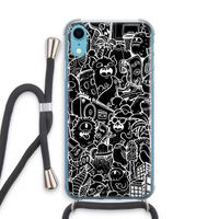 Vexx Black City : iPhone XR Transparant Hoesje met koord