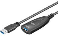 Goobay 5m USB 3.0 USB-kabel USB 3.2 Gen 1 (3.1 Gen 1) USB A Zwart - thumbnail