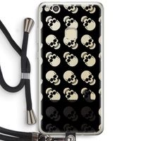 Musketon Skulls: Huawei Ascend P10 Lite Transparant Hoesje met koord