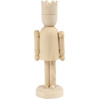 Creativ Company Houten figuur met kroon, 13cm
