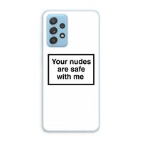 Safe with me: Samsung Galaxy A73 Transparant Hoesje Safe with me: Samsung Galaxy A73 Transparant Hoesje