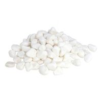 3x zakjes met grotere witte kiezelsteentjes 550 gram