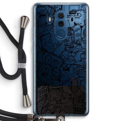 Vexx Black City : Huawei Mate 10 Pro Transparant Hoesje met koord