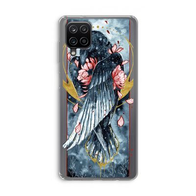Golden Raven: Samsung Galaxy A12 Transparant Hoesje