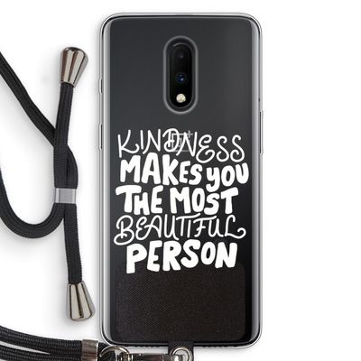 The prettiest: OnePlus 7 Transparant Hoesje met koord