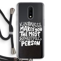 The prettiest: OnePlus 7 Transparant Hoesje met koord
