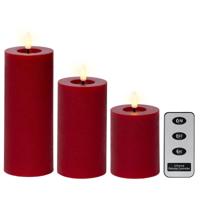 Kaars Lumineo Rood Ø 7 x 19 cm