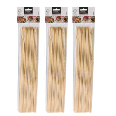 BBQ Sate/spiesjes prikkers - 150x - bamboe hout - 40 cm - spiezen - satestokjes BBQ Sate/spiesjes prikkers - 150x - bamboe hout - 40 cm - spiezen - satestokjes