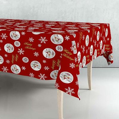 Tafelkleed op rol Exma Rood 140 cm x 25 m Kerstmis