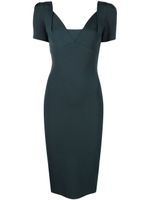 Roland Mouret robe mi-longue à col v - Vert