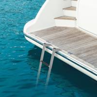 4-Traps Telescopische Bootladder Opvouwbare Zwemtrap Antisliptreden Roestvrijstalen Kade Ladder voor Jacht Boot Ponton Capaciteit 227 kg
