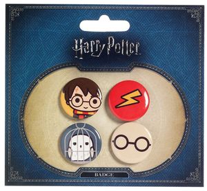 Harry Potter Cutie Button Badge 4-Pack Harry Potter & Hedwig