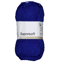 Super soft Breigaren Blauw