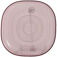 Ontbijtbord - roze - kunststof - 20,5 cm - campingbord