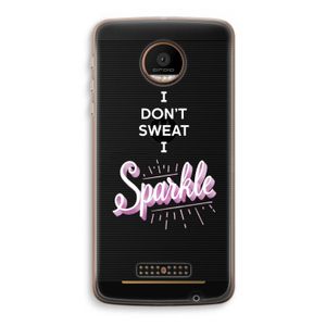 Sparkle quote: Motorola Moto Z Force Transparant Hoesje