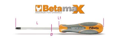 Beta Schroevendraaier voor Torx® schroeven 1297TX 40 - 012970040