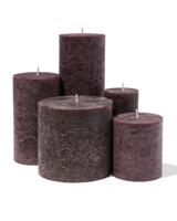 HEMA Rustieke kaarsen donkerbruin (donkerbruin)