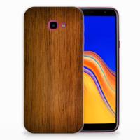 Samsung Galaxy J4 Plus (2018) | Bumper Hoesje | Donker Hout