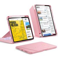 iPad Air 11" (M4) 2026 Flip Magnetic Case with Pencil Holder - Pink