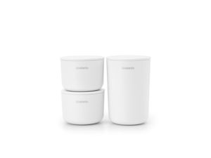 Brabantia opbergbakjes set van 3 white