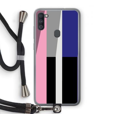 Gestalte 4: Samsung Galaxy A11 Transparant Hoesje met koord