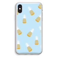 Ananasjes: iPhone X Transparant Hoesje