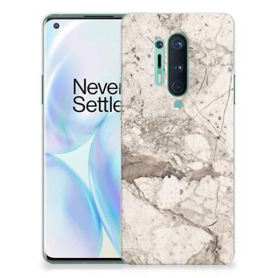 OnePlus 8 Pro | TPU | Siliconen hoesje | Marmer Beige