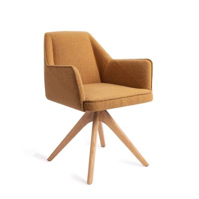 Jesper Home Eetkamerstoel 'Tome' Revolve Oak Natural, kleur Masai Giraffe
