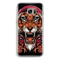 Tiger and Rattlesnakes: Samsung Galaxy S7 Edge Transparant Hoesje