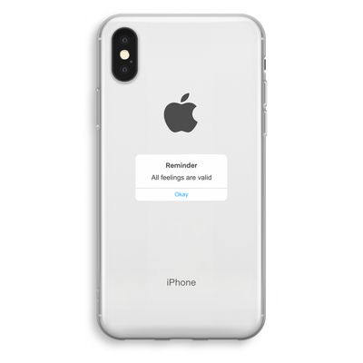 Reminder: iPhone X Transparant Hoesje