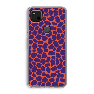 Purple Giraffe: Google Pixel 4a Transparant Hoesje