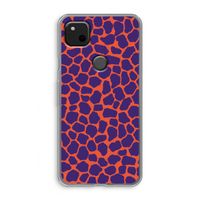 Purple Giraffe: Google Pixel 4a Transparant Hoesje