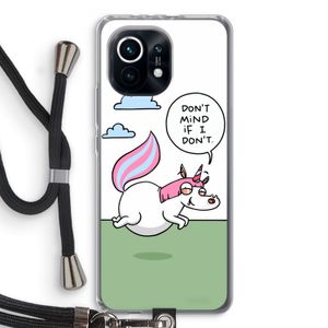 Unicorn: Xiaomi Mi 11 Transparant Hoesje met koord