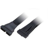 Akasa USB 3.0 19-pin internal extension cable with low-profile connector Zwart