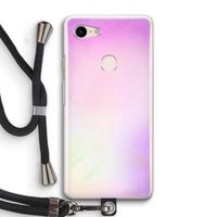 Flow mist pastel: Pixel 3 Transparant Hoesje met koord