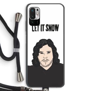 Let It Snow: Xiaomi Redmi Note 10 5G Transparant Hoesje met koord