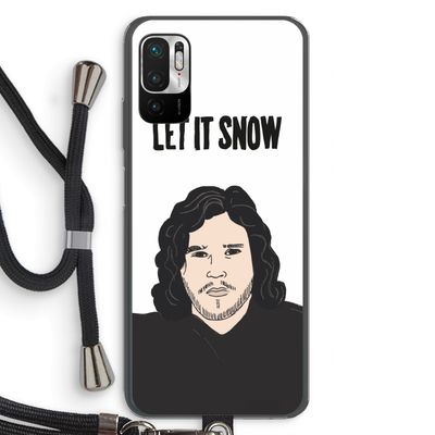 Let It Snow: Xiaomi Redmi Note 10 5G Transparant Hoesje met koord