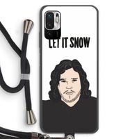 Let It Snow: Xiaomi Redmi Note 10 5G Transparant Hoesje met koord
