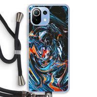 Black Unicorn: Xiaomi Mi 11 Lite Transparant Hoesje met koord