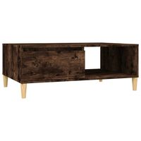 vidaXL Salontafel 90x60x35 cm bewerkt hout gerookt eikenkleurig